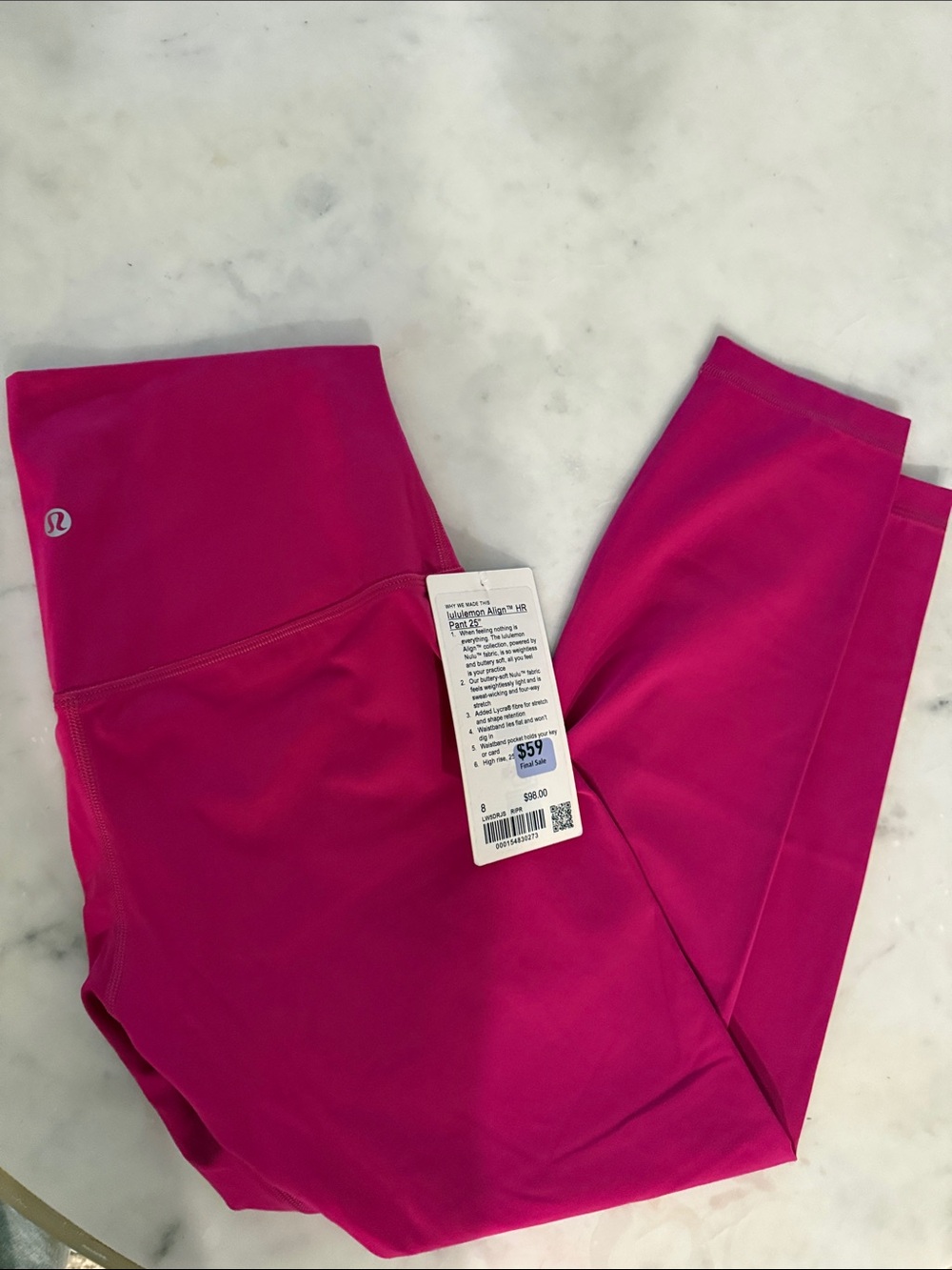 lululemon athletica Hot Pink High-Rise Leggings